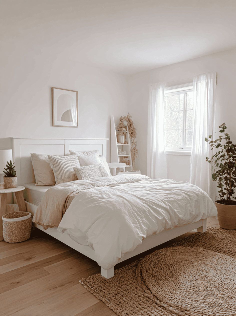 Bedroom Ideas with White Bed
