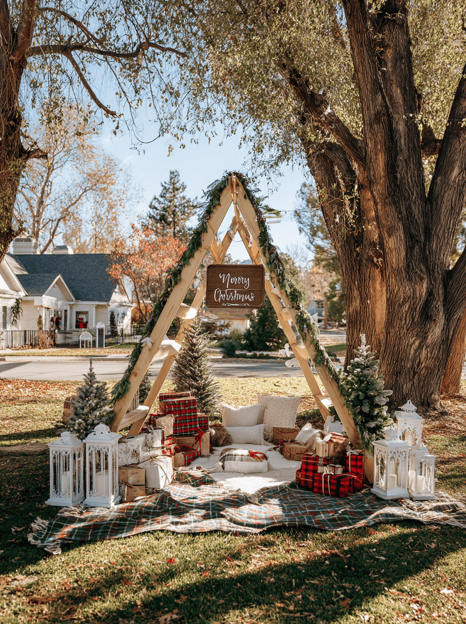 Outdoor Christmas Photography Ideas to Capture Cozy Winter Moments